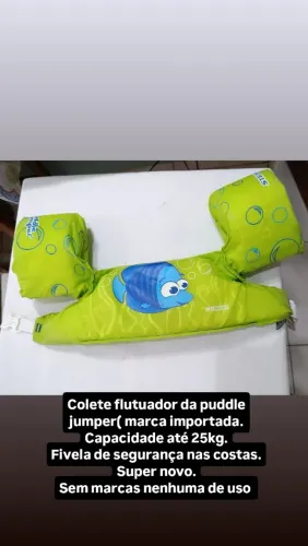 Colete flutuante importado da puddle jumper 