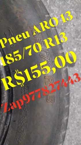 Pneu 13 Aro 13 185/70 R13 Michelin