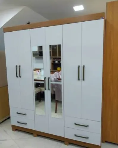 GUARDA ROUPA CASAL 6 PORTAS 4 GAVETAS