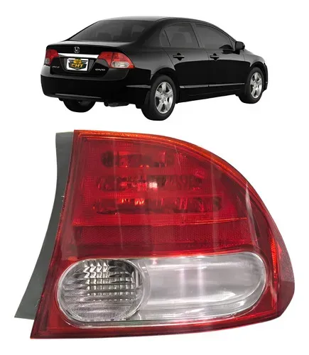 Lanterna Traseira Canto Direita Honda New Civic 2007 A 2011 Direito/passageiro Bicolor