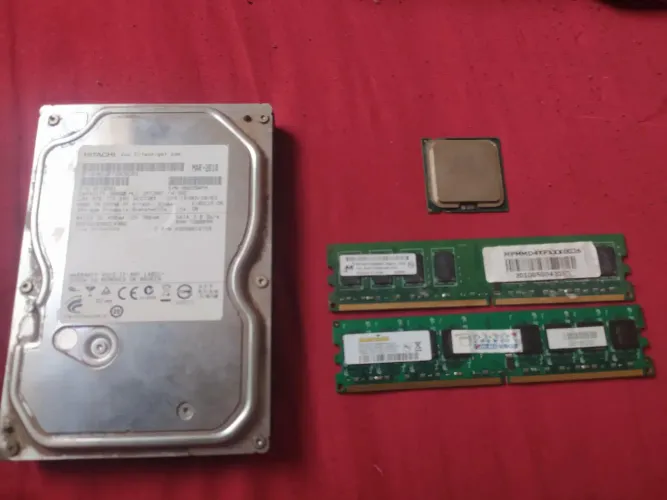 Hd 500gb+processador E7500 Core2Duo+ 2 memórias ram DDR2 2Gb