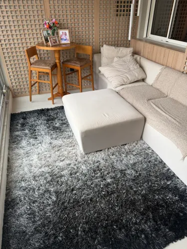 Tapete 2,00 x 2,50 - Shaggy Cinza Mesclado