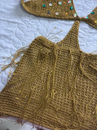 Vestido crochê