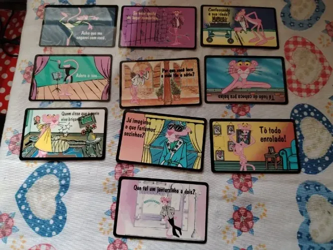 Cartões Antigos Pantera Cor de Rosa Anos 90 - Cartão de Recados