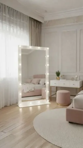 Espelho Camarim Grande Branco Móvel 1,00 x 1,80m