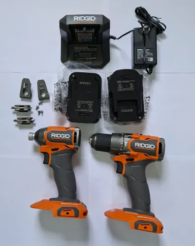 Kit parafusadeira e chave de impacto 18v subcompacta Ridgid