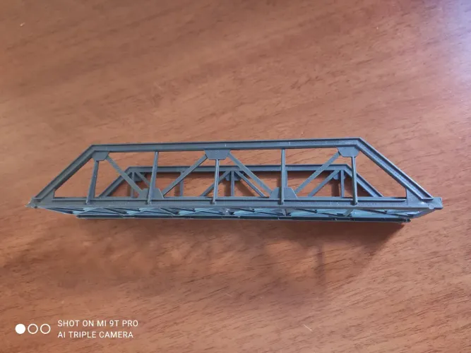 Ponte metálica para maquete escala HO