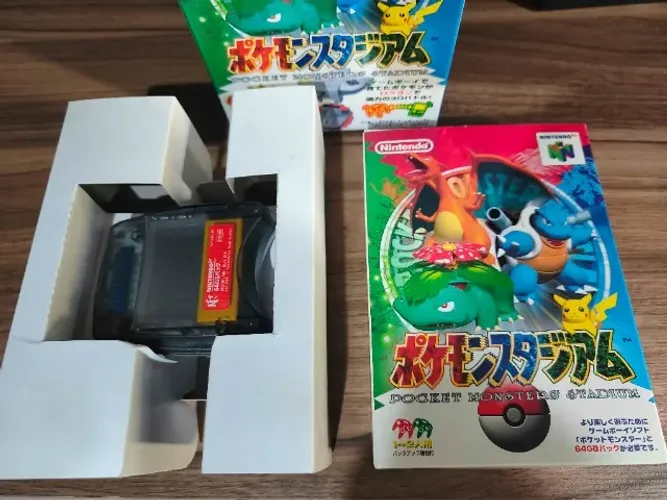 Pokemon Stadium N64 Original Na Caixa Grande Jpn Big Box