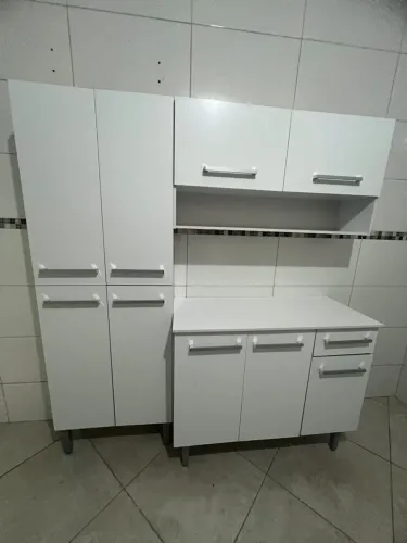 Armário de Cozinha Completa com Armário e Balcão 105cm