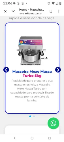Masseira de salgados