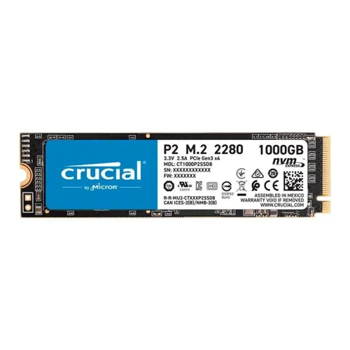 SSD M.2 NVMe 1TB Crucial Gen 3x4 3500mbps
