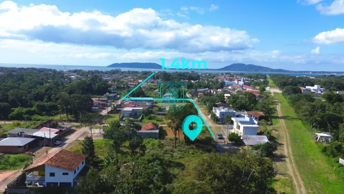 Terreno com 375m² à venda por R$150.000,00 em Itapoá-SC