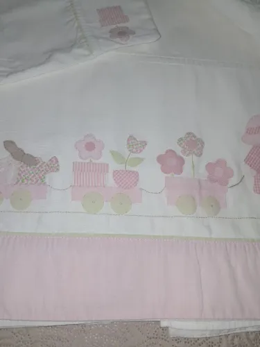 Conjunto berço 3 peças 100 algodão
