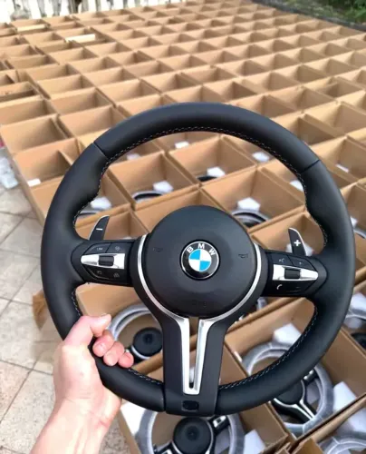 Volante BMW Esportivo em Couro Nappa Original - Plug & Play, Garantia 1 Ano, Entrega Garan
