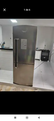 Geladeira Brastemp inox Inverse Frost Free duplex completa painel digital Blue touch!