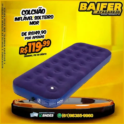 Colchão Inflável Solteiro Mor
