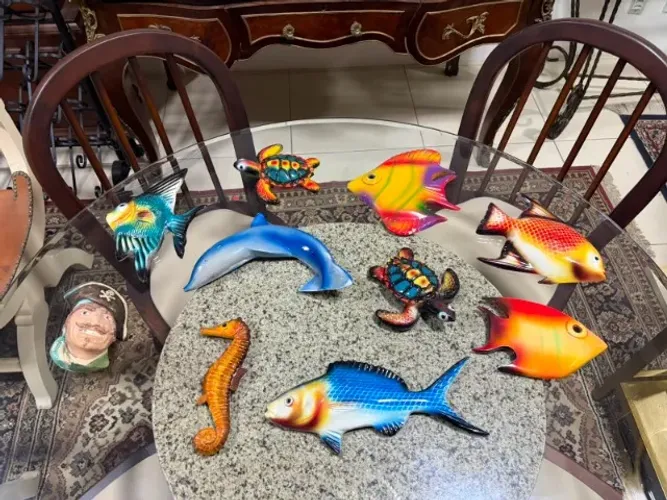Conjunto de 10 peças marinhas para parede