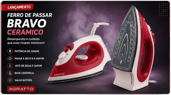 Ferro a vapor Bravo