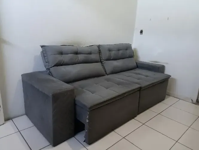 Sofá retrátil 4 lugares