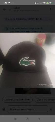 Boné Lacoste original 