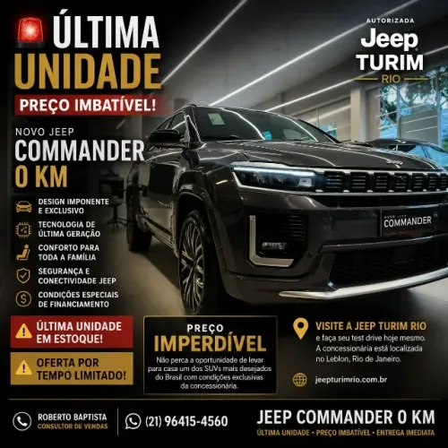 Jeep Commander Overland T270 1.3 TB Flex AUT 2026