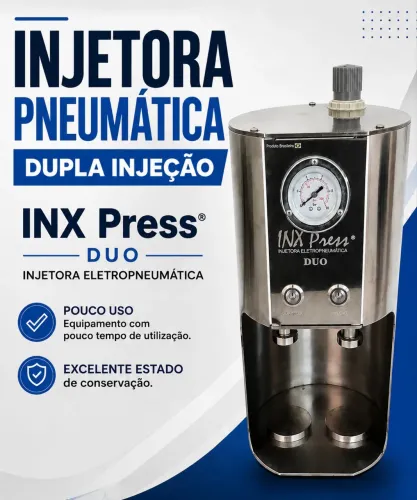 Injetora Pneumática INX Press Duo - Dupla Injeção para Prótese Dentári