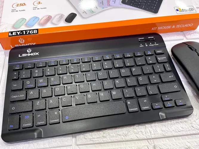 Teclado e mouse Bluetooth para ipad Tablet celular e etc - entrega em slz e região 