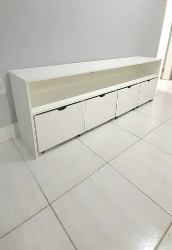 Organizador de brinquedos em MDF 4 BAÚS 