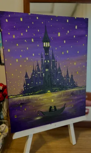 PINTURA QUADRO RAPUNZEL (Enrolados Disney)