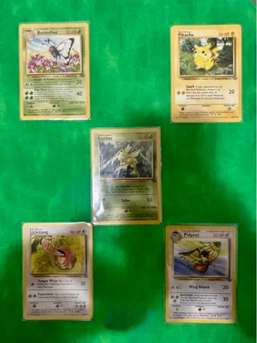Lote Cards Pokémon Fossil