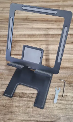 Suporte para Tablet em Metal com Ajuste de Ângulo