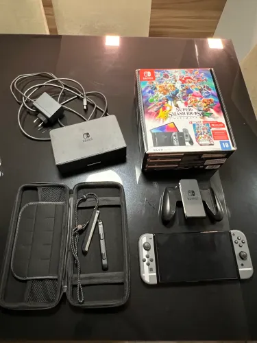 Nintendo switch oled versão smash bros 