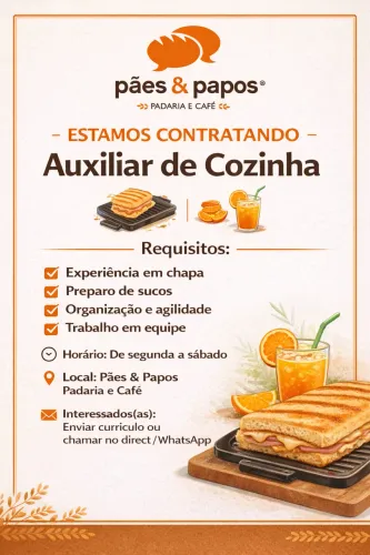 Auxiliar de cozinha 