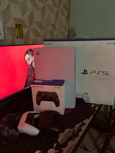 Ps5 Fat (com leitor) - 3 controles