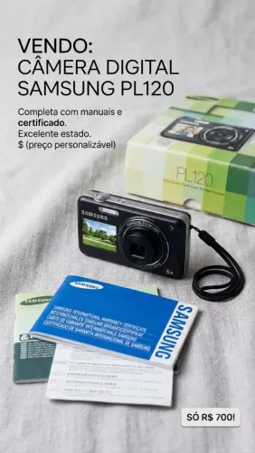 Câmera Samsung Pl120