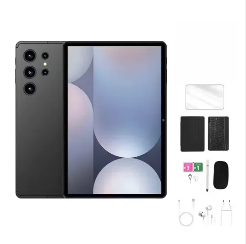 Tablet 10.1 - Preto com Teclado+Mouse 6GB RAM 128GB Android 13 Câmera 50MP-jackcell