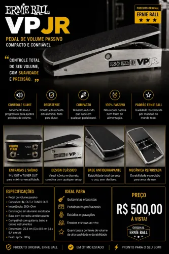 Pedal de volume Ernie Ball VP JR