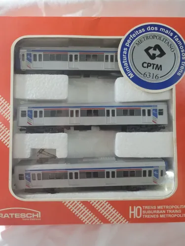 Miniatura em ferromodelismo dos mais famosos trens da CPTM - escala HO Caixa 6316