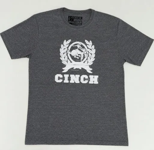 Camiseta Cinch masculina Cinza p