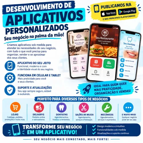 DESENVOLVIMENTO DE APLICATIVOS PERSONALIZADOS - REGIÃO DOS LAGOS