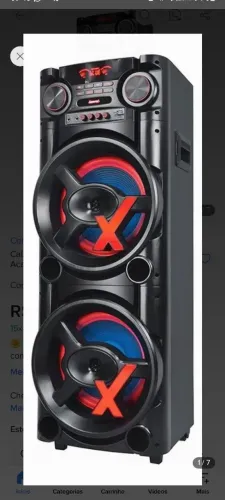 Caixa de som com 1.900 watts..nova.