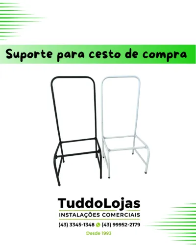 Suporte Expositor para Cesto de Compras