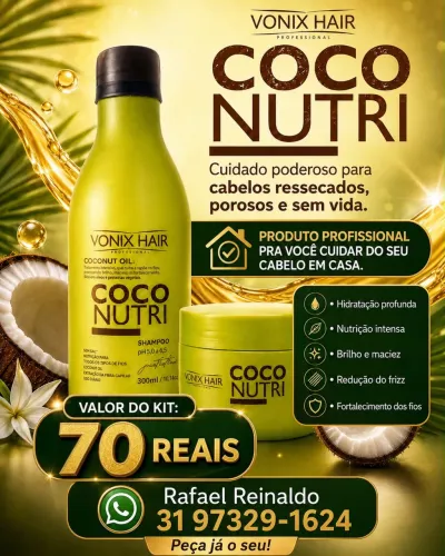 Kit profissional nutrição capilar