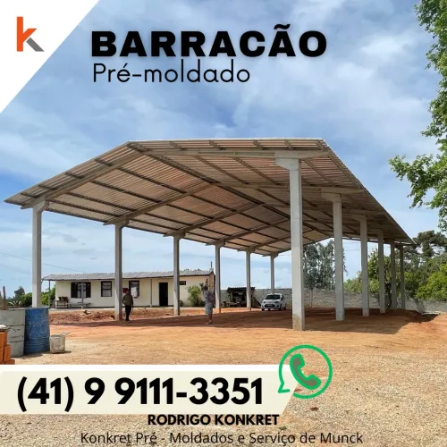 Barracao pré-moldado
