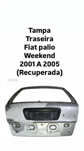 Tampa Traseira Fiat Palio Weekend 2001 2002 2003 2004 2005 (Recuperada)