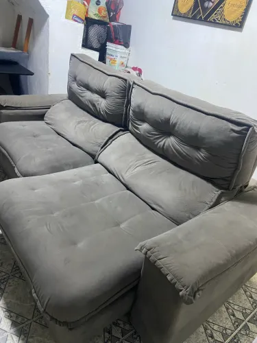 Sofá retrátil + mesa de jantar o kit