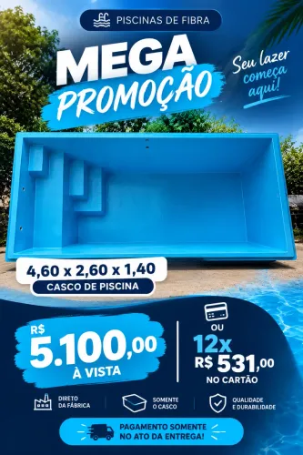 Piscina de fibra 
