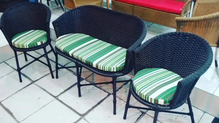 Conjunto de sofá ara organizar ambientes decorados 