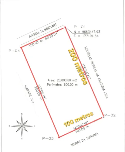 Terreno com 20.000m2, fachada 100 mts. Av Flamboyant - Distrito Industrial 2. Ótimo Preç