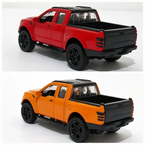 Carrinho de Brinquedo Colecionável Miniatura de Ferro Ford Ranger Raptor Escala 1:36 
